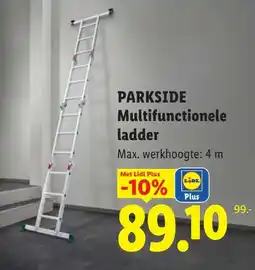 Lidl Parkside multifunctionele ladder aanbieding
