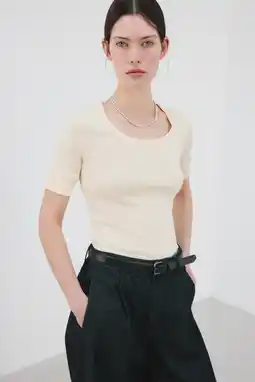 Wehkamp Mango T-shirt ecru aanbieding