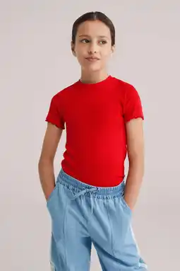 Wehkamp WE Fashion T-shirt rib gebreid aanbieding