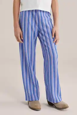 Wehkamp WE Fashion palazzo broek blauw aanbieding