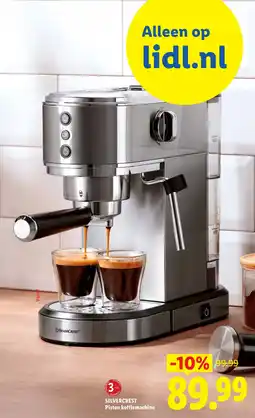 Lidl Silvercrest Piston koffiemachine aanbieding