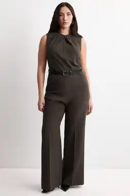Wehkamp Mango jumpsuit bruin aanbieding