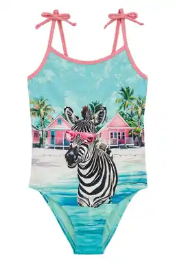 Wehkamp WE Fashion badpak blauw/multicolor aanbieding