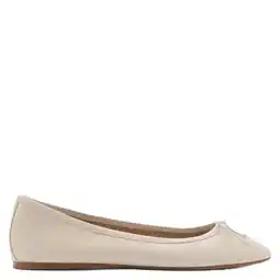 Wehkamp Mango leren ballerina's ecru aanbieding