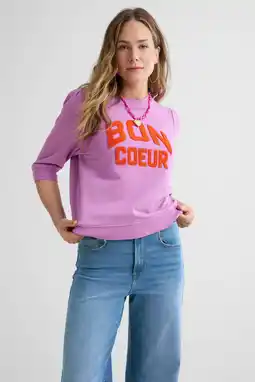 Wehkamp Geisha sweater lila aanbieding