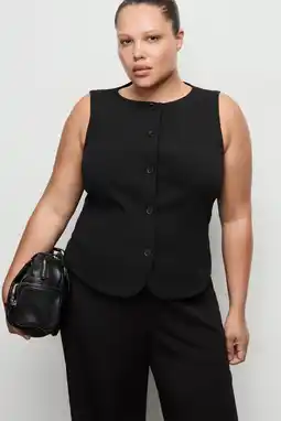 Wehkamp Mango gilet zwart aanbieding