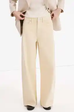 Wehkamp Mango wide leg jeans beige aanbieding