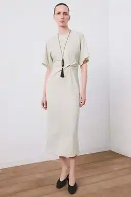 Wehkamp Mango midi jurk ecru aanbieding