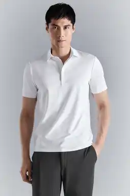 Wehkamp Mango Man regular polo wit aanbieding