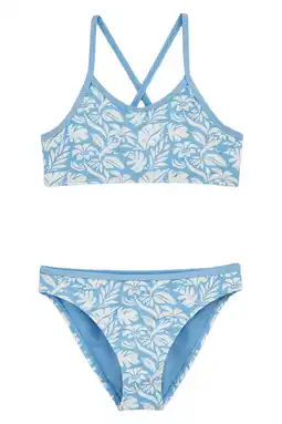 Wehkamp WE Fashion crop bikini lichtblauw/wit aanbieding