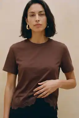 Wehkamp VERO MODA T-shirt - bruin aanbieding
