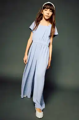 Wehkamp Mango Kids jumpsuit lichtblauw aanbieding