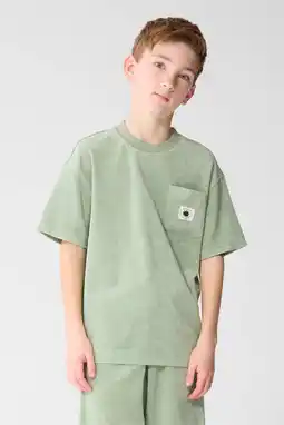 Wehkamp Shoeby T-shirt lichtgroen met textuur aanbieding
