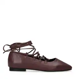 Wehkamp Sacha leren ballerina's bordeaux aanbieding