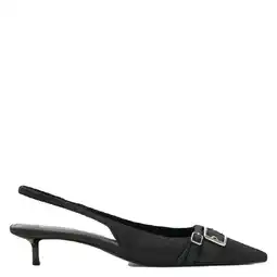 Wehkamp Mango denim slingback pumps donkerblauw aanbieding