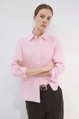 Wehkamp Mango linnen blouse roze aanbieding
