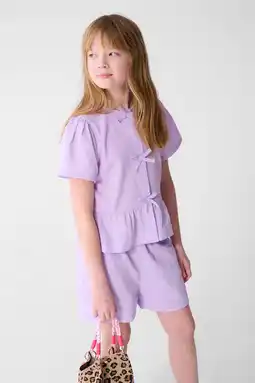 Wehkamp Shoeby blousetop lila met textuur aanbieding