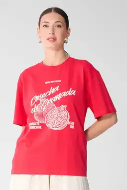 Wehkamp Shoeby T-shirt met print - rood aanbieding
