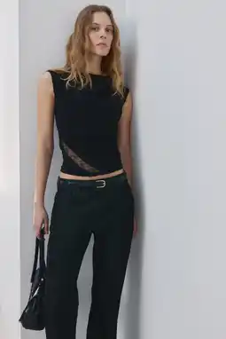 Wehkamp Mango top zwart aanbieding