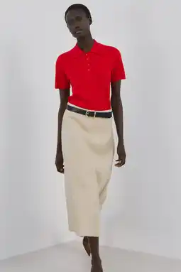 Wehkamp Mango polo rood aanbieding