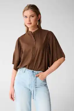 Wehkamp Shoeby blouse bruin aanbieding