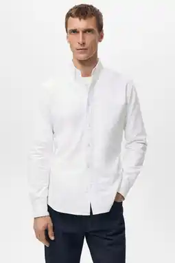 Wehkamp Mango Man Regular casual overhemd wit aanbieding