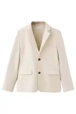 Wehkamp Mango Kids linnen colbert lichtbeige aanbieding