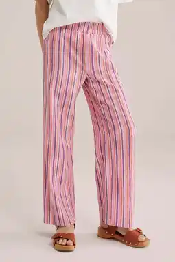 Wehkamp WE Fashion palazzo broek roze aanbieding