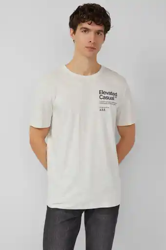 Wehkamp s.Oliver regular T-shirt ecru aanbieding