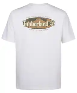 Wehkamp Timberland regular T-shirt met backprint wit aanbieding