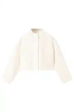 Wehkamp Mango Kids denim zomerjas beige aanbieding