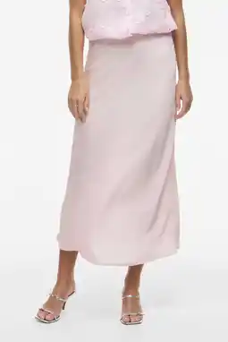 Wehkamp VILA midi rok lichtroze aanbieding