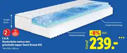 Lidl F.A.N. Koudschuim matras met gelschuim topper Sweet Dream XXL aanbieding
