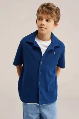 Wehkamp WE Fashion overshirt donkerblauw aanbieding