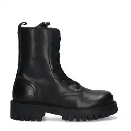 Wehkamp Vingino Muraina Messina leren veterboots zwart aanbieding