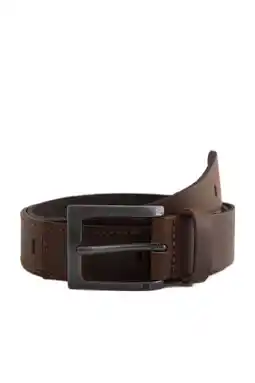 Wehkamp WE Fashion Blue Ridge leren riem donkerbruin aanbieding