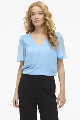 Wehkamp VILA top lichtblauw aanbieding