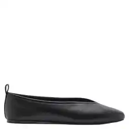 Wehkamp Mango leren ballerina's donkerbruin aanbieding