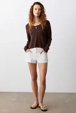 Wehkamp MANGO TEEN denim short wit aanbieding
