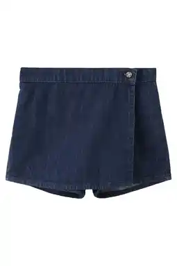 Wehkamp Mango Kids denim skort donkerblauw aanbieding