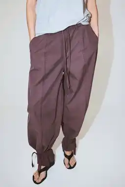 Wehkamp Mango lyocel vezel barrel broek - paars aanbieding