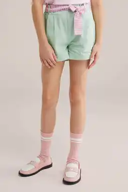 Wehkamp WE Fashion straight casual short mintgroen aanbieding