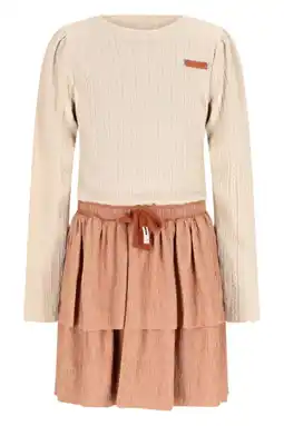 Wehkamp NONO midi jurk bruin aanbieding