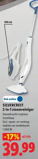 Lidl Silvercrest 2-in-1 stoomreiniger aanbieding