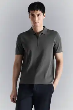 Wehkamp Mango Man regular polo grijs aanbieding