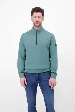 Wehkamp LERROS sweater met textuur turquoise aanbieding