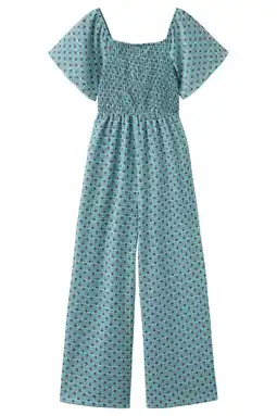 Wehkamp Mango Kids jumpsuit turquoise aanbieding