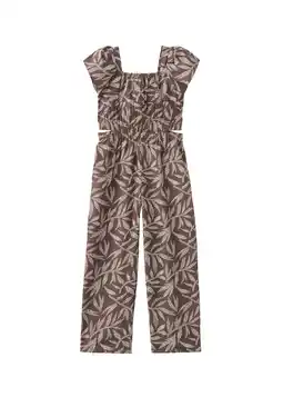 Wehkamp Mango Kids jumpsuit bruin aanbieding