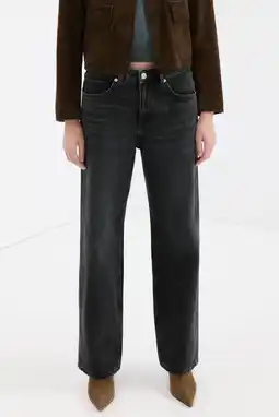 Wehkamp Mango straight leg jeans grey denim aanbieding