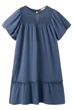 Wehkamp Mango Kids blousejurk blauw aanbieding